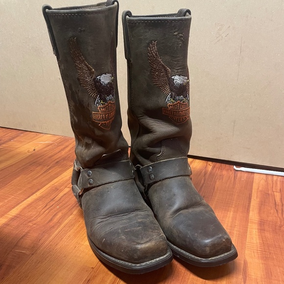 Harley Davidson Womens Brown Boots - Picture 1 of 10